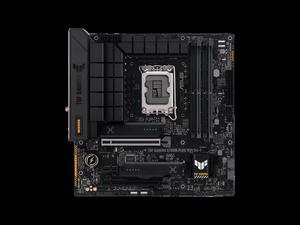 ASUS TUF GAMING B760M-PLUS WIFI D4 Intel LGA 1700 B760 MicroATX Desktop Motherboard A