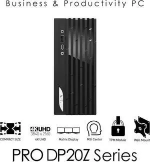 MSI PRO DP20ZA 5M-223US Ryzen 7 5700G 16GB 500 GB SSD Win11 Mini PC Desktop