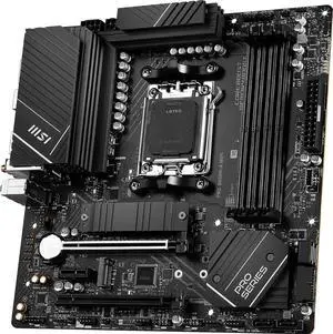 MSI PRO B650M-P AMD AM5 B650 MicroATX M.2 Desktop Motherboard A