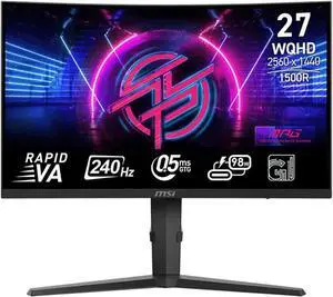 MSI MPG 275CQRXF VA 27 in 240 Hz 2560 x 1440 Curved (Gaming Monitor)