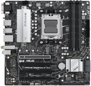 ASUS PRIME B650M-A AX AMD AM5 B650 MicroATX M.2 Desktop Motherboard A