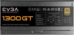 EVGA 1300 GT 80 Plus Gold 1300W Fully Modular 220-GT-1300 Power Supply