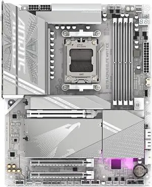 Gigabyte X870 A ELITE WIFI7 ICE AMD AM5 ATX Desktop Motherboard