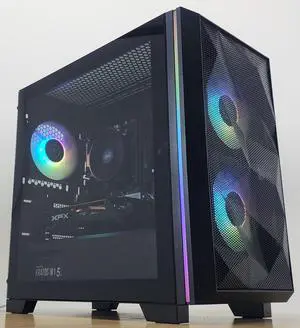 Gaming PC Ryzen 5 3600 16GB RAM 256GB SSD + 1TB HDD RX 470 8GB Win11 Computer
