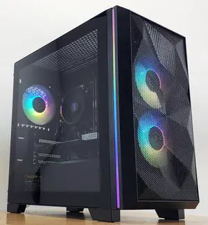 Gaming PC Ryzen 3 2300X 16GB RAM 256GB SSD + 1TB HDD GT 1030 2GB Windows 11 Computer