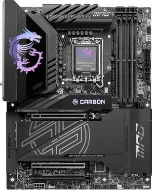 MSI MPG Z890 CARBON WIFI Intel LGA 1851 DDR5 ATX Desktop Motherboard