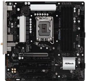 ASRock B760M-CX WiFI 6E Intel LGA 1700 DDR5 Micro ATX Desktop Motherboard B