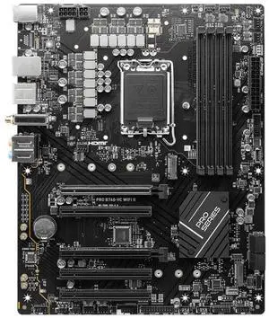 MSI PRO B760-VC WIFI II WiFi 7 Intel LGA 1700 DDR5 ATX Desktop Motherboard