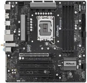 ASRock B660M-C Intel LGA 1700 DDR4 MicroATX Desktop Motherboard