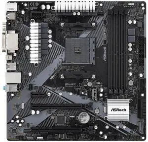 ASRock B450M Pro4-F R 2.0 AMD AM4 MicroATX DDR4 Desktop Motherboard