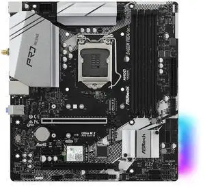ASRock B460M Pro4S-AC Intel LGA 1200 MicroATX DDR4 Desktop Motherboard