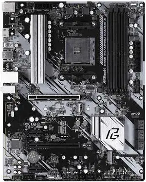 ASRock B550 Phantom Gaming 4 AMD Socket AMD B550 ATX M.2 Desktop Motherboard