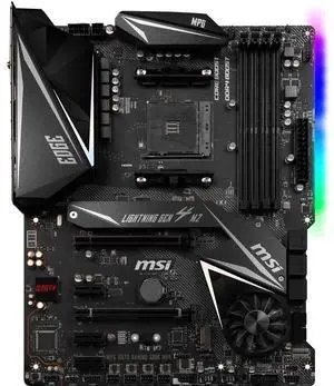 MSI MPG X570 GAMING EDGE WIFI AMD Socket X570 AM4 ATX M.2 Desktop Motherboard A