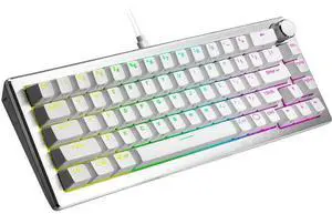 Cooler Master CK720 Hot-swappable 65% Silver White Mechanical Gaming Keyboard Cooler Master CK720 Hot-swappable 65% Silver White Mechanical Gaming Keyboard