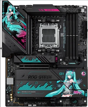 ASUS ROG STRIX X870E-H GAMING MIKU AMD X870E AM5 DDR5 ATX Desktop Motherboard ASUS ROG STRIX X870E-H GAMING MIKU AMD X870E AM5 DDR5 ATX Desktop Motherboard