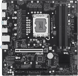 ASUS PRO B860M-CT Intel B860 LGA 1851 microATX DDR5 Desktop Motherboard ASUS PRO B860M-CT Intel B860 LGA 1851 microATX DDR5 Desktop Motherboard