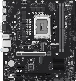 ASUS PRO H810M-CT Intel H810 LGA 1851 microATX DDR5 Desktop Motherboard ASUS PRO H810M-CT Intel H810 LGA 1851 microATX DDR5 Desktop Motherboard