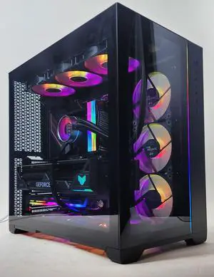 Gaming PC - i9-13900K 5.8GHz - GeForce RTX 4090 24GB - 32GB DDR5 RAM - 2 TB NVME M.2 SSD (Solid State Drive) - 1300W 80+ Gold PSU - Wi-Fi - Desktop Computer Gaming PC - i9-13900K 5.8GHz - GeForce RTX 4090 24GB - 32GB DDR5 RAM - 2 TB NVME M.2 SSD (Solid State Drive) - 1300W 80+ Gold PSU - Wi-Fi - Desktop Computer