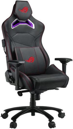 ASUS ROG Chariot RGB Gaming Chair (Memory Foam Lumbar Support, 4D Adjustable Armrest, Reclining Backrest, Breathable Leatherette Material, Durable PU Casters, Integrated Aura RGB Lighting)