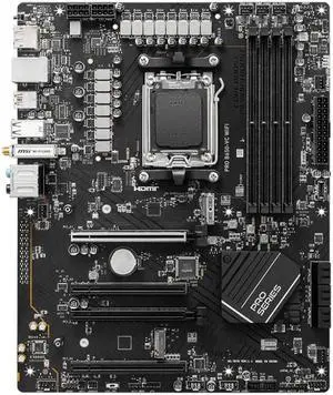MSI PRO B650-VC WIFI AMD AM5 B650 ATX M.2 Desktop Motherboard A