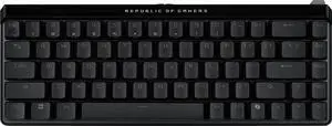 ASUS ROG Falchion Ace HFX 65% compact gaming keyboard, magnetic switches, 8000 Hz polling rate, three-layer dampening foam, silicone gasket mount, interactive touch panel, dual USB-C® ports