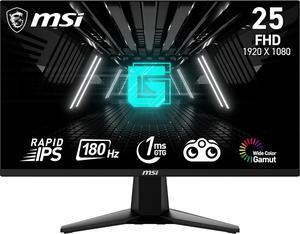 MSI 25" 180 Hz Rapid IPS FHD Gaming Monitor FreeSync (AMD Adaptive Sync) Adobe RGB / DCI-P3 / SRGB: 82% / 78% / 99% G255F