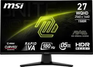MSI 27" 180 Hz Rapid VA QHD Gaming Monitor Adaptive Sync 89% Adobe RGB 93% DCI-P3 128% sRGB MAG 274CQF