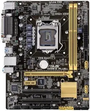 ASUS B85M-D PLUS Intel LGA B85 1150 Mini-ATX Desktop Motherboard A