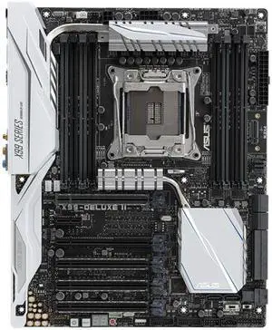 ASUS X99-DELUXE II Intel LGA X99 2011-3 ATX M.2 RGB SLI Desktop Motherboard A