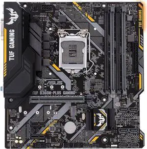 ASUS TUF B360M-PLUS GAMING S Intel B360 1151 LGA MicroATX M.2 Desktop Motherboard A