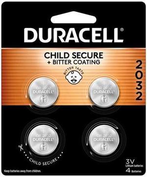 DL2032 Duracell 3 Volt Lithium Coin Cell Batteries (4 Card)