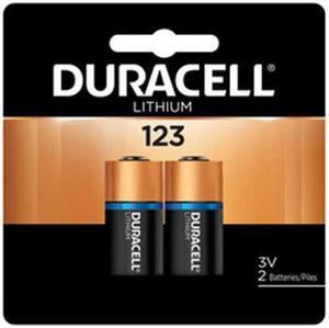 Duracell DL123A 3 Volt Lithium Batteries (2 Card)