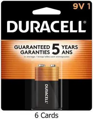 6-Pack 9 Volt Duracell MN1604B1 Alkaline Batteries