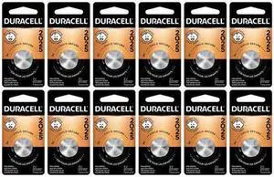 12-Pack CR2025 Duracell 3 Volt Lithium Coin Cell Battery