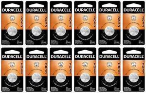 12-Pack DL2032 Duracell 3 Volt Lithium Coin Cell Battery