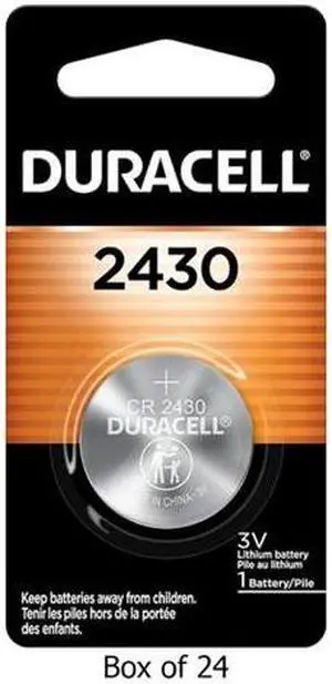 24-Pack CR2430 Duracell 3 Volt Lithium Coin Cell Batteries