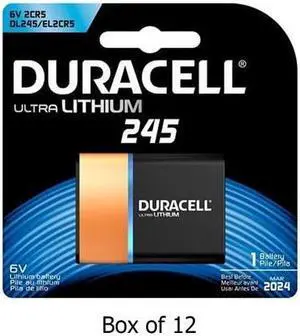 12-Pack 2CR5 Duracell Ultra 245 Photo Lithium Battery