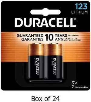 48-Pack Duracell DL123A 3 Volt Lithium Batteries (24 Cards of 2)
