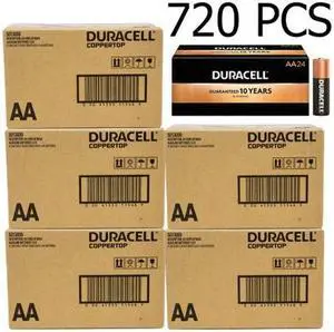 720-Pack AA Duracell (MN1500) Alkaline Batteries (5 Boxes of 144)