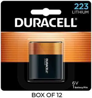12-Pack Duracell Ultra DL223 6 Volt Photo Lithium Batteries