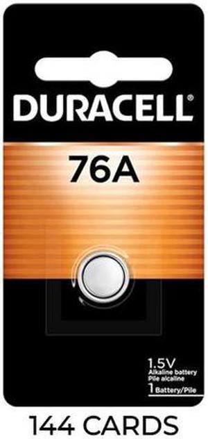 144-Pack Duracell 76A Alkaline Button Battery (LR44, A76)