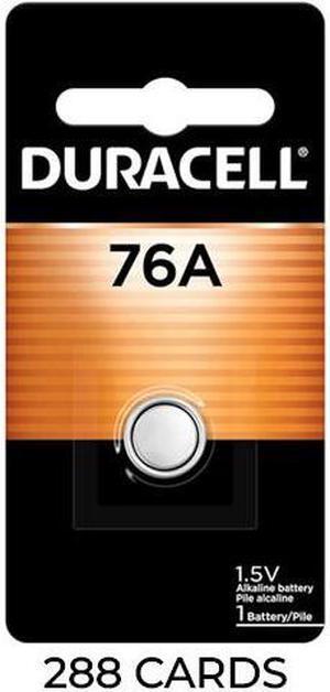 288-Pack Duracell 76A Alkaline Button Battery (LR44, A76)