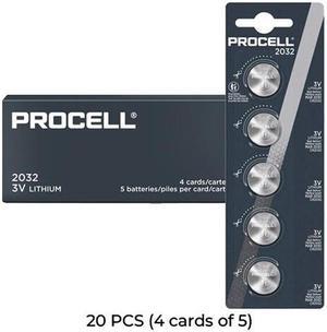 20-Pack Procell CR2032 Coin Cell Lithium Batteries (4 Cards of 5)