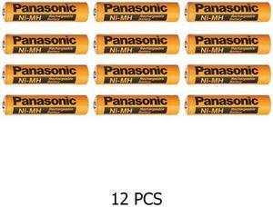 12-Pack AAA Panasonic 700 mAh NiMH Rechargeable Batteries