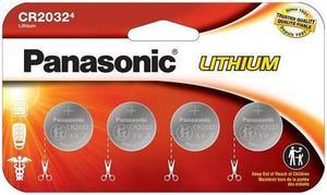 Panasonic CR2032 3 Volt Lithium Batteries (4 Card)