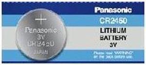 CR2450 Panasonic 3 Volt Lithium Coin Cell Batteries (carded)