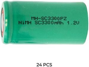 24-Pack Sub C NiMH Batteries (3300 mAh)