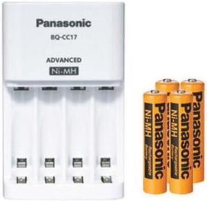 Panasonic BQCC17 Smart Battery Charger  4 AAA NiMH Panasonic 700 mAh Rechargeable Batteries