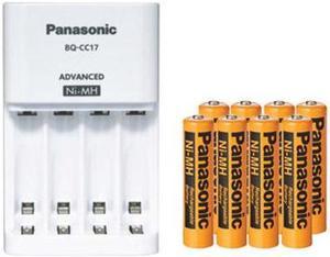 Panasonic BQCC17 Smart Battery Charger  8 AAA NiMH Panasonic 700 mAh Rechargeable Batteries