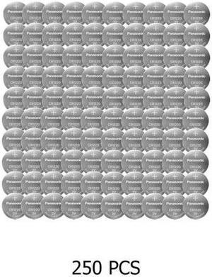 250-Pack Panasonic CR1220 3 Volt Lithium Coin Cell Batteries